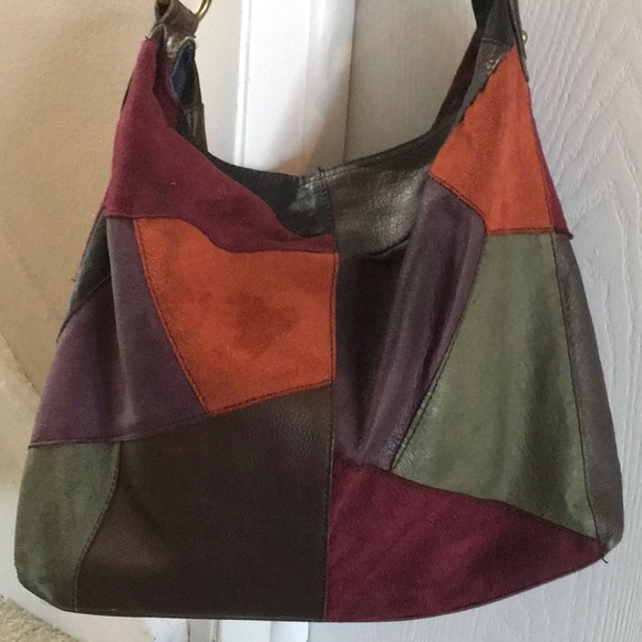 Leather Patchwork Shoulder bag - Picture 2 of 5